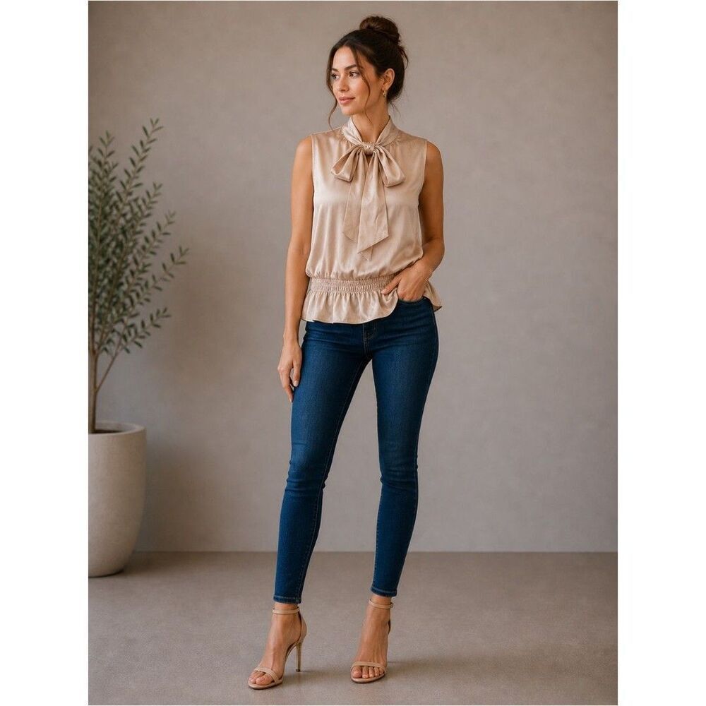 Nanette Lepore Pale Pink Sleeveless Blouse